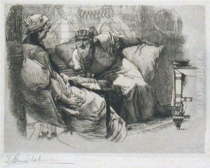 Il Corteggiamento by Sir Lawrence Alma-Tadema