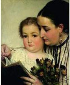 La Lecture by Sir Lawrence Alma-Tadema