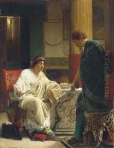 Vespasian Hearing From One Of His Generals Of The Taking Ofjerusalem By Titus