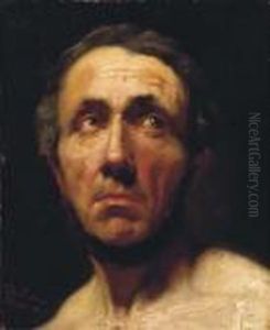 A Man Looking Up - A Study by Sir Lawrence Alma-Tadema