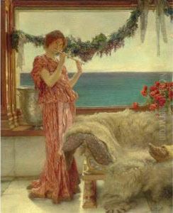 Melody On A Mediterranean Terrace by Sir Lawrence Alma-Tadema