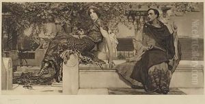 The Conversion Of St. Paula By St. Jerome by Sir Lawrence Alma-Tadema