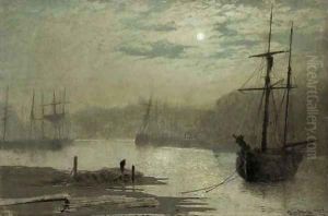 On the Esk, Whitby 2 by John Atkinson Grimshaw