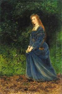Portrait of the artist's wife, Theodosia, as Ophelia by John Atkinson Grimshaw
