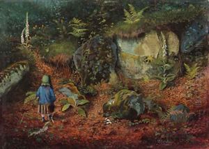 The Little Botanist by John Atkinson Grimshaw