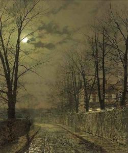 December Moonlight by John Atkinson Grimshaw