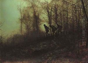 Poachers by John Atkinson Grimshaw