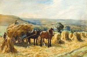 The Harvesters by John Atkinson Grimshaw