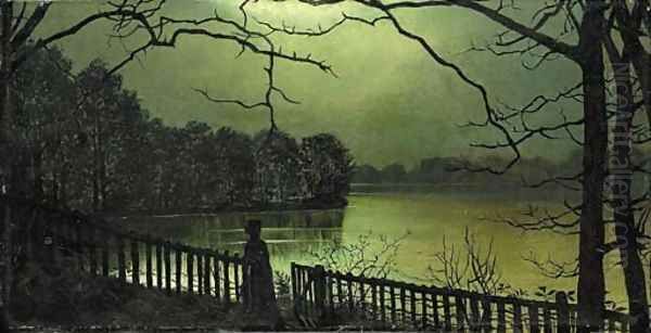 Waterloo Lake, Roundlay Park, Leeds, circa 1872 - view 1