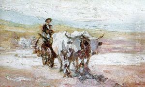 Car cu boi by Nicolae Grigorescu
