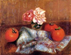 Roses And Persimmons by William Glackens