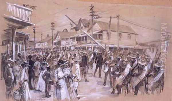 A Street scene at Tampa City - view 1
