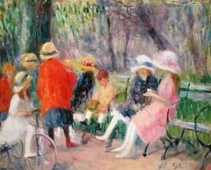 Children in the Park by William Glackens