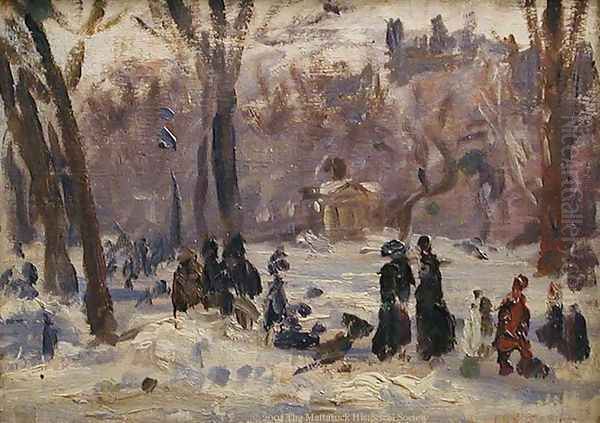 Study, Winter in the Park - view 1