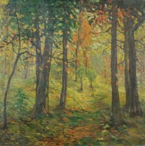 Autumn In The Forest by Alexander Altmann