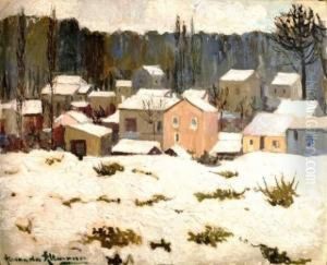 Village Sous La Neige by Alexander Altmann