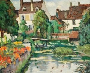 Flower Garden Along The River