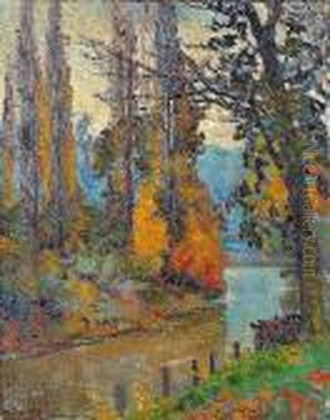 Paysage, Bords De Riviere - view 1