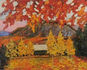 Paysage De Montagne En Automne by Alexander Altmann