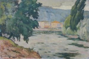 Les Grands Arbres Pres D'un Lac by Alexander Altmann