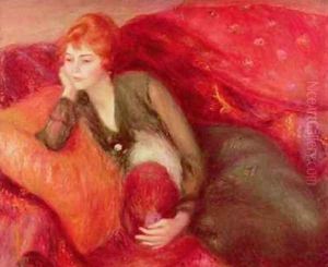 Young Woman in Green by William Glackens