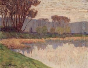 Paysage De Bord De Riviere by Alexander Altmann
