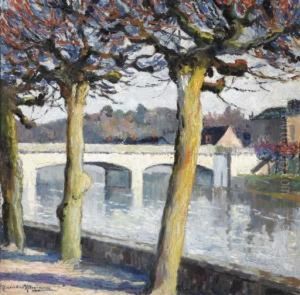 Les Arbres Devant Le Pont by Alexander Altmann