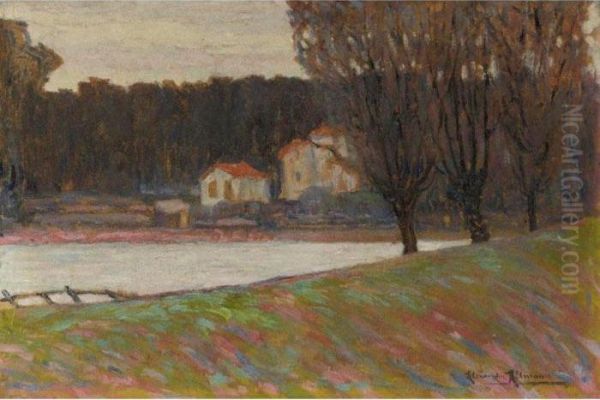 Autumn Trees On The Riverbank - view 1