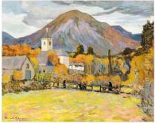 Mountain Village In Autumn - view 1