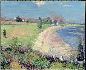Curving Beach New England by William Glackens