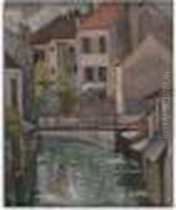 Alexandre - "la Passerelle Dans Le Village" by Alexander Altmann