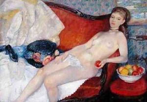Nude with Apple