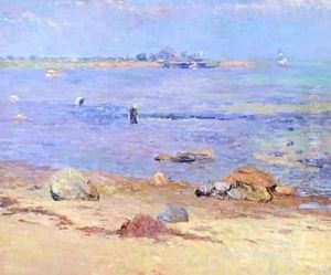 Treading Clams Wickford by William Glackens