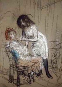 Two Women in a Bedroom by William Glackens