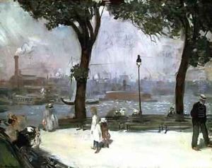 East River Park by William Glackens
