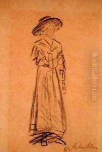 Woman with Broad Brimmed Hat Woman with Broad Brimmed Hat