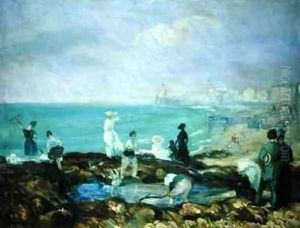 Figures on the Shore at Dieppe by William Glackens
