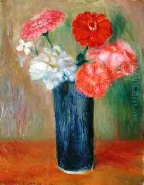 Flowers in a Blue Vase - view 1