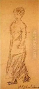 Woman Walking by William Glackens