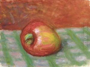 Apple on a Checkered Cloth by William Glackens