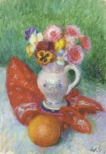 Still Life with Vase of Flowers by William Glackens