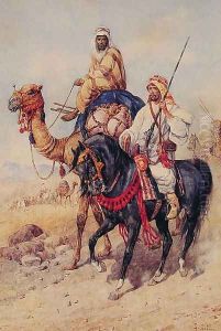 The Arab Caravan by Giuseppe Gabani