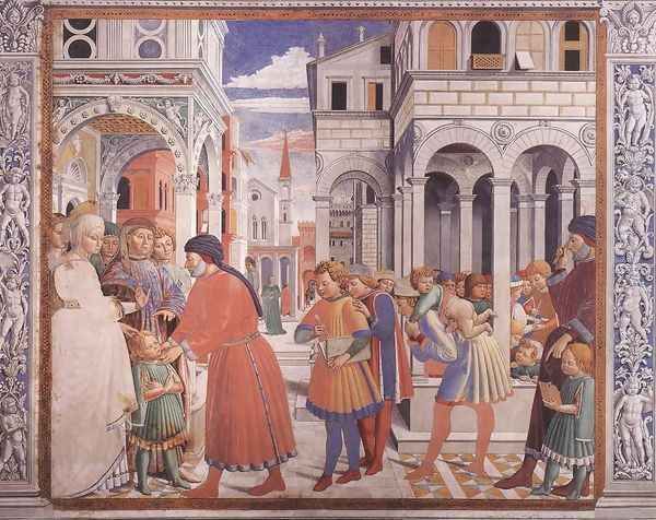 The School of Tagaste (scene 1, north wall) 1464-65 - view 1