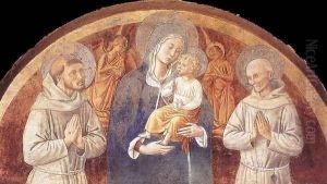 Madonna and Child between St Francis and St Bernardine of Siena 1450