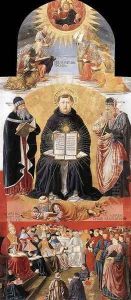 Triumph of St Thomas Aquinas 1471 by Benozzo di Lese di Sandro Gozzoli