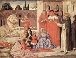 St Dominic Reuscitates Napoleone Orsini 1461