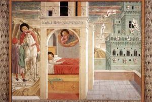 Scenes from the Life of St Francis (Scene 2, north wall) 1452 by Benozzo di Lese di Sandro Gozzoli