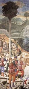 Procession of the Magi (moved section, backfill wall) 1459-60 by Benozzo di Lese di Sandro Gozzoli
