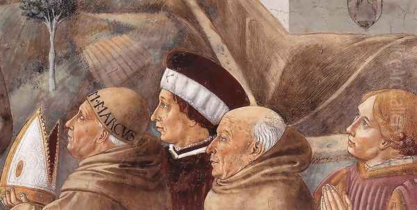 Scenes from the Life of St Francis (detail of scene 7, south wall) 1452 - view 1