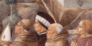 Scenes from the Life of St Francis (detail of scene 7, south wall) 1452 by Benozzo di Lese di Sandro Gozzoli